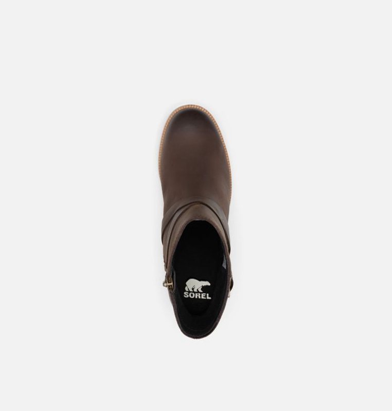 Sorel Dam Stövlar Svarta Brun - Cate™ Buckle Mid - PUN-257013
